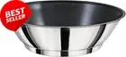 Induction Wok Pan, Non-Stick Ceramic, Stainless Steel, 12"