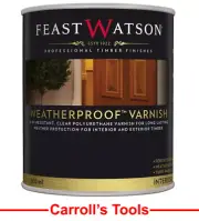 Feast Watson 500ml Clear Timber Weatherproof Varnish Satin / Gloss