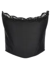 [Dsquared2] Dsquared2-Paris Corset Top Nero-Donna 42IT Black
