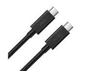 Cruxtec 2m USB-C to USB-C Male Cable 100W For Syncing/Charging 480Mbps Black