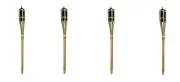 4 pack 24" Bamboo Torch with 8 oz. Refillable Fuel Canister and Fiberglass Wick