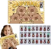 Miniature Capybara Figures, Capybara Advent Calendars 2025 | 2025 Christmas Countdown Calendars With 3D Capybara - Capybara Animal Toys, Cute Decorative Home Decor For Kids