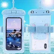 Puccy Case Cover, Compatible with OnePlus 11 5G Waterproof Pouch Dry Bag (Not Screen Protector Film) Blue