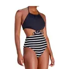 kate spade new york Womens High-Neck Mixed-Print Black L