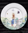 4 Beatrix Potter Peter Rabbit Easter Dinner Plates 10.75" Floral Garden 2025 Bee