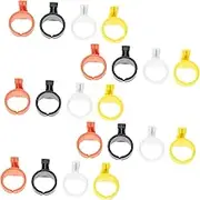 Holibanna 20pcs DIY Ring Cutting Knife Finger Ring Cutter Thread Yarn Line Cutter Hand Sewing Tool for Home Use