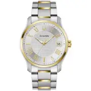 Bulova Wilton Men's Quartz Calendar Two-Tone Watch 41MM 98B391