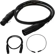 HONITANO 3pcs XLR Cable Male to Female Microphone Cord Durable Wire Conductor for Audio for Concerts Weddings Bars and Stages
