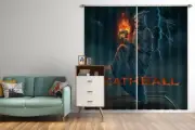 3D Skeleton Fire A29 Blockout Photo Curtain Fabric Window Vincent Zoe