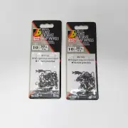 2 Packs South Bend Black Coast Lockfast Snap Swivels size 10 (8 per pack)