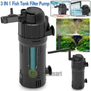 AQUARIUM SUBMERSIBLE UV LAMP STERILIZER FILTER BUILD-IN PUMP & UVC PLUG AND PLAY