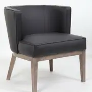 YSD LEO RECEPTION CHAIR Single Seater Black