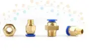 10Pcs PC8-M10*1.5 Pneumatic tube Quick insert connector Connected 8mm trachea