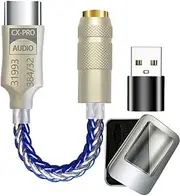 CX31993 HiFi DAC Type C to 3.5mm Headphone Amplifier IEM AMP Mobile Phone Adapter with USB Adapter A