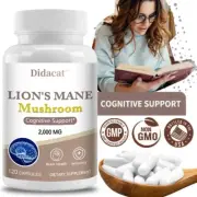 Lion's Mane Mushroom 2000 mg - Cognitive Support Nootropic Supplements