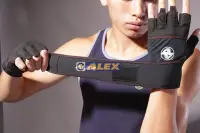 在飛比找Yahoo!奇摩拍賣優惠-ALEX A-38 POWER 手腕 重訓手套 抓舉 舉重 