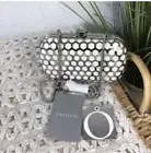 Oroton Silver Oval Clutch Bag With Removable Straps NWT