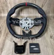 For MINI 2021+ RED LINE CARBON Nappa Leather Steering Wheel F54 F55 F56 F57 F60 (for: Mini)