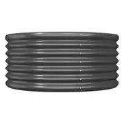 Raised Garden Planter 80cm Round Steel Plant Bed Herb Container Patio Flowers