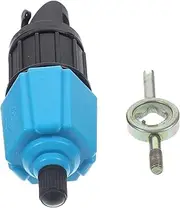 HOMSFOU Vehicle Mounted Electric Pump Conversion Head Durable Metal Inflator for Kayak Car Easy Use Tire Inflator Blue