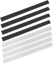 MOLUCKFU 8pcs Dustpan Rubber Strips Easy to Install Dustpan Seal Strips Dustpan Repair Accessories Dustpan Repair Parts Dustpan Edge Replacement Pressing Strips Strip for Dustpan Dust Strip