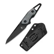 NEW Kizer Groom Compact Fixed Blade D2 Steel Kydex Sheath & Belt Clip