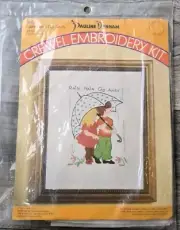 Pauline Denham "Rain Rain Go Away" #6053 Crewel Embroidery Kit NOS
