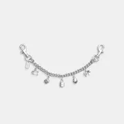 Silver Swagger Chain With Charms