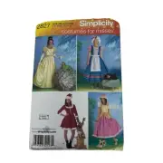Simplicity 2827 Costume Sewing Pattern Sz 14-20 Cosplay Santa Elf Pets Fantasy