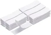 sourcing map 48set Hook and Loop Strips with Adhesive 1.2"x4" Double Sided Hook and Loop Tape Nylon Self Sticky Fastener for Home Office Car, White