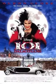 101 DALMATIONS ORIGINAL ROLLED DS 27x40 MOVIE POSTER 1996 CLOSE DANIELS REG