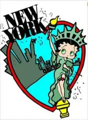 Betty Boop Statue of Liberty House Size Flag 6- TG 36007