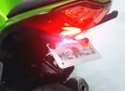 Ninja 1000 (2011+) Red LED Turn Signal Light Bar Fender Eliminator; Red Lens