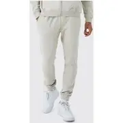 Mens Sand Skinny Fit Basic Jogger