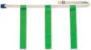Cinturones De Futbol Con Bandera Verde Extragrande Cada Uno Paquete De 1 Nueva