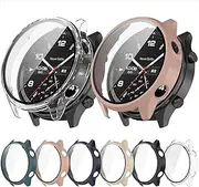 [6-Pack] Bumper Case Compatible with Oneplus Watch 2R, Smartwatch Cases Film Screen Protector Accessories, Bumper Protective Film for ONEPLUS Watch 2R