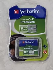 Verbatim 8 GB 66x CompactFlash Memory Card NEW SEALED