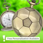 Soccer Ball Pocket Watch - Gift Champion Trophy Prize Award for Team Players