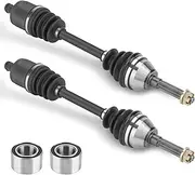 Chabushi Front CV Axle with Wheel Bearing Combo kit for Polaris Sportsman 400 450 500 570 700 800 2006-2020; 2 Pair Left/Right 4340 Chromoly Steel Drive Half Shafts & Wheel Bearing Set for 1332931