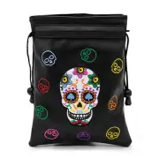 Valuables Pouch SkeletonGolf Pouch Bag with Drawstrings Golf Tee Bag Pouch L