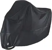 longluosi Motorcycle Cover Waterproof Windproof Outdoor Dustproof All Weather Protection,Anti-Theft Copper Lock Holes & Storage Bag, 190T Anti UV for Honda Kawasaki Yamaha Suzuki Harley Davidson