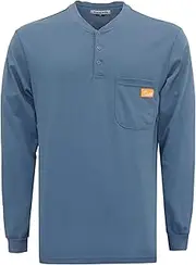 [Titicaca] FR Shirts 7oz Flame Resistant Shirt Men's Fire Retardant Henley Shirt