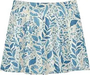 [FRODOTGV] Blue Leafs Girls Tennis Skorts with Shorts Skort for Girl Pleated Skirt