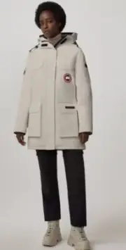 $1650 Canada Goose Expedition Parka Expedition Off-White Down Jacket SZ S