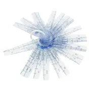 1 Pack Plastic Feeler Gauge 0.05-3mm Thickness Measuring Tools 25 in 1 Feeler Gauge for Measuring Gaps As Shown