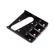 KD By AxLabs Tele Style 3-Saddle Bridge for String-Through-Body - Black
