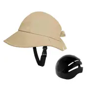 Breathable Cycling Caps Helmets for Women Outdoor Activity Hat Shaped Bike Helmets Sun Hat Stylish Bicycles Helmets Khaki. Khaki.