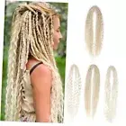 Double Ended 3 in 1 Dreadlock Extensions, 24 15pcs DE Mixed Set #613 Blonde