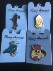 4 x PAX Aus Pinny Arcade pins 2014 2015 2016 2018