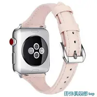 在飛比找樂天市場購物網優惠-腕帶 錶帶 適用apple watch5代智能手表真皮腕帶蘋